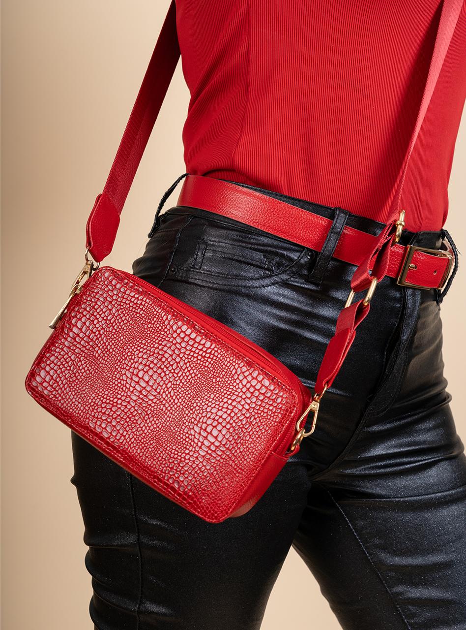 Square bag Red
