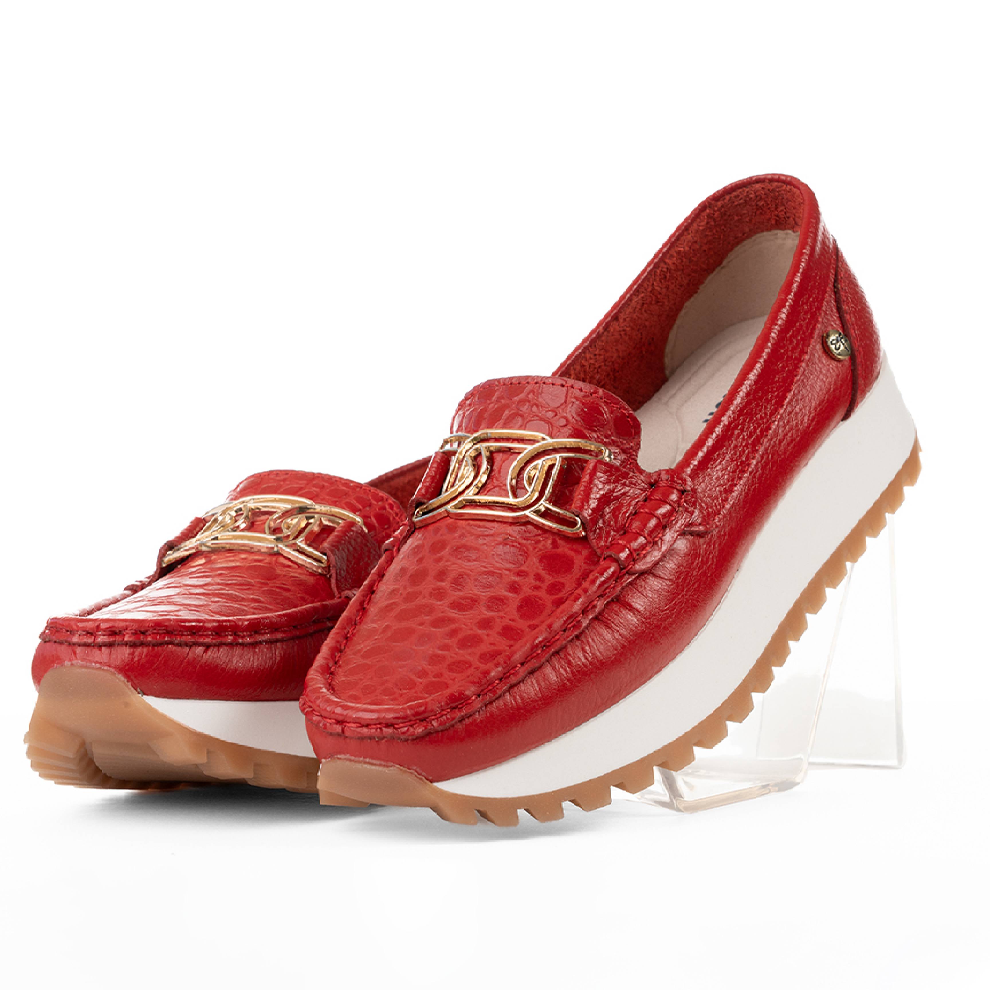 Mocasín Indigo Rojo