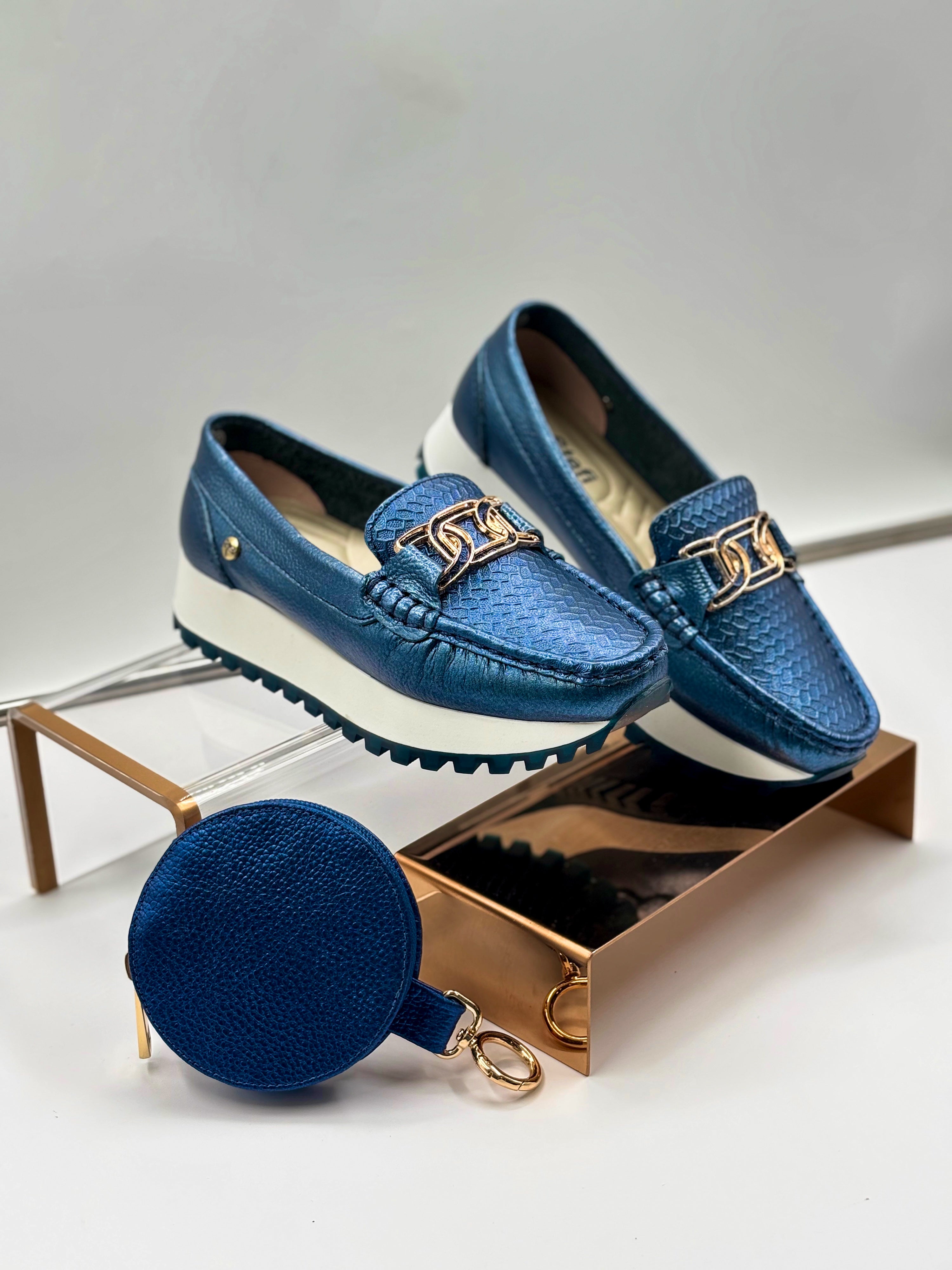 Mocasín Índigo Cobalto
