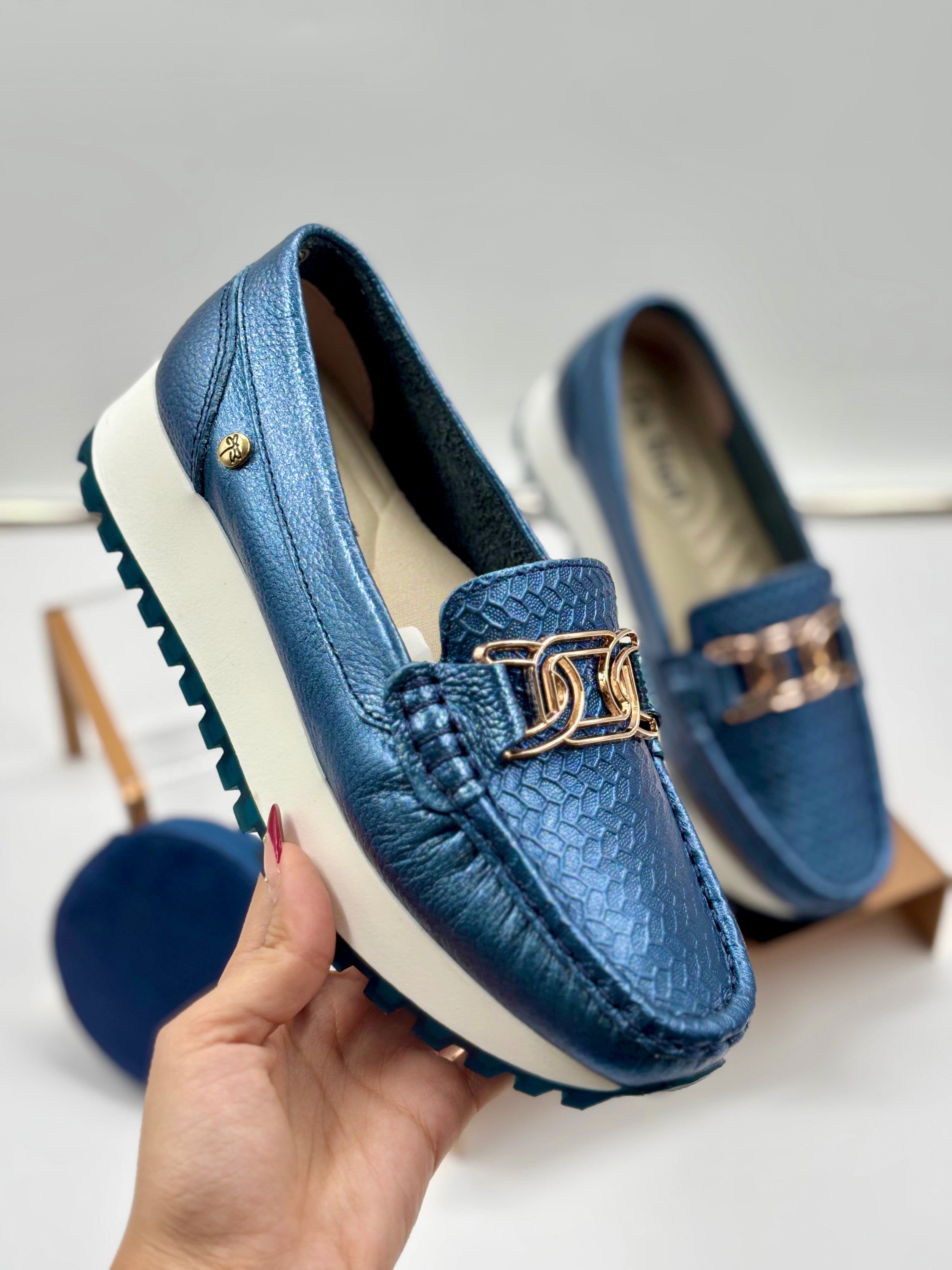 Mocasín Índigo Cobalto